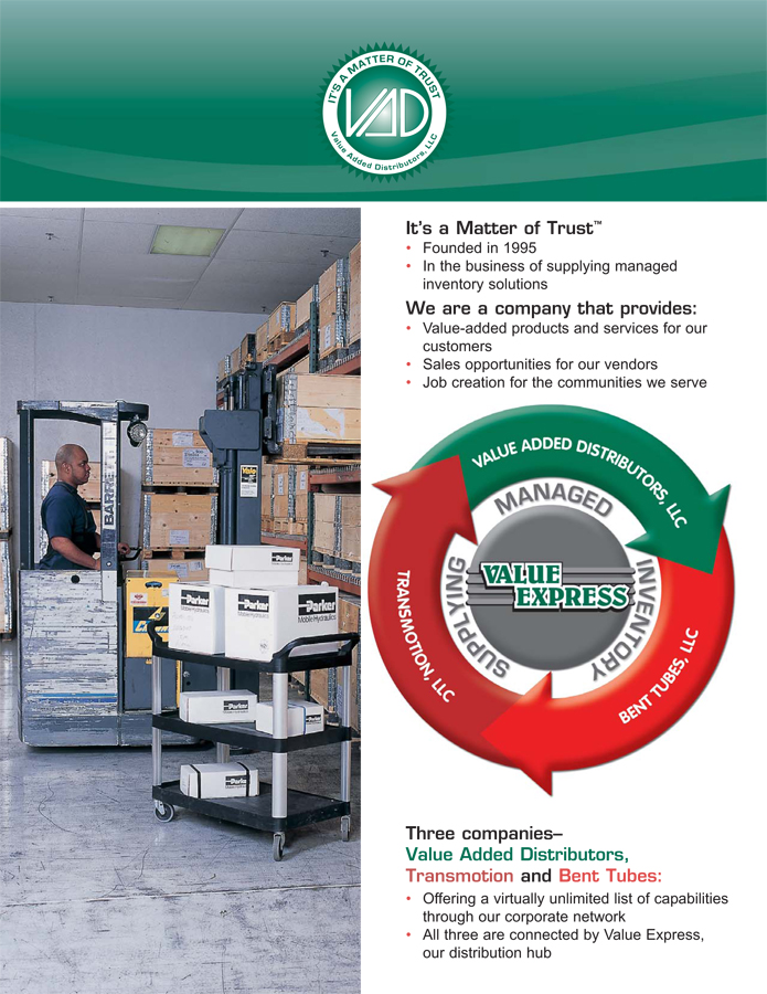 Value Added Distributors Literature